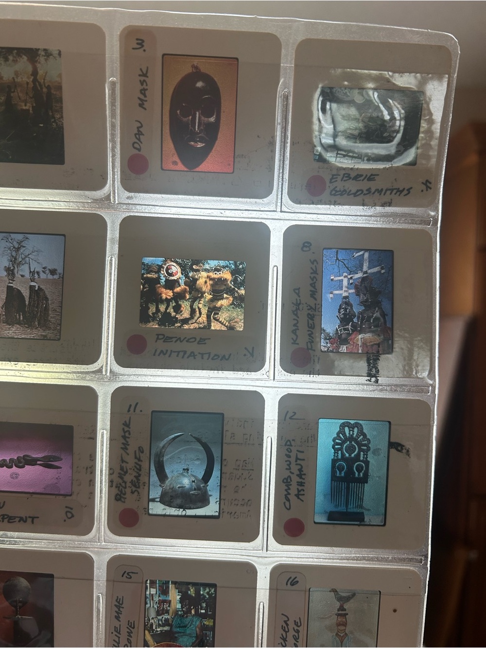 Vintage 35mm Slide Collection Sheet tribal - Multicolor Images